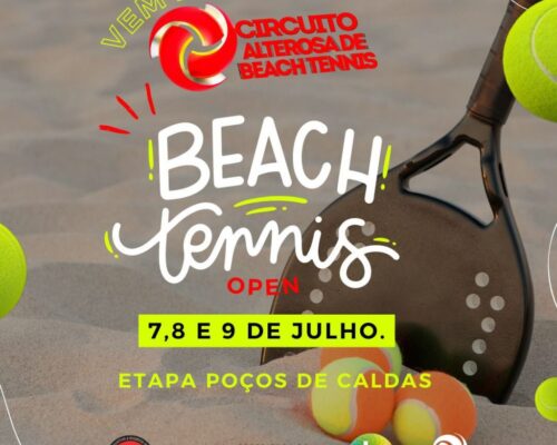 Inscrições para “1º Circuito Alterosa de Beach Tennis Open” inicia nesta quinta-feira (01), em Poços de Caldas